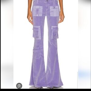 Bluemarine Soft Lilac brushed velvet pants.